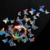 Bolsa de pegatinas PET doradas Tangshi serie mariposa estrella sueño fantasía diario hueco material DIY pegatinas