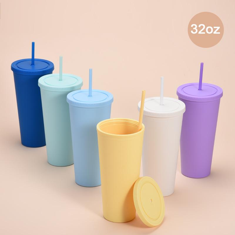 32oz吸管杯-橡胶漆-主图