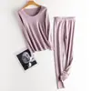 Ropa interior térmica sin costuras de terciopelo para mujer, invierno, corte ajustado, adelgazante, traje de mallas largas, camiseta interior, forro polar, engrosado