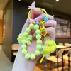 Llavero de Paleta con Cuentas Infundida en Aceite, Colgante de Cadena para Teléfono de Coche con Arena Líquida, Decoración para Bolso de Pareja, Pequeño Regalo al por Mayor