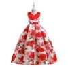 Vestido de boda para niños 2024 Amazon estampado de rosas vestido de princesa disfraz de fiesta de cumpleaños vestido vestido
