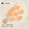 Joias DIY Contas Acrílicas em Formato de Coração Tingidas com Óleo Brincos Artesanais com Contas Acessórios para Colar Corrente de Celular Charms para Bolsa Contas Soltas