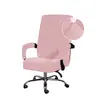 Nueva Funda de Silla de Terciopelo Zorro Plateado Lisa en Stock, Funda de Silla Resistente al Desgaste y a Prueba de Polvo, Funda de Silla de Oficina Silla de Computadora con Textura Simple