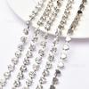 Nuevo amor forma vidrio pedrería cristal mano clip taladro cadena DIY zapato bolso joyería accesorios de ropa joyería