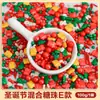Decoração de Bolo de Natal 2025 Árvore de Natal Bengala Floco de Neve Forma Contas de Açúcar Agulha de Açúcar Doce Decoração de Confeitaria Plug-in