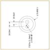 Venta al por mayor desde la fábrica de origen: Anillos de Protección de Cables de Silicona de Doble Agujero con Diseño de Salida Multiorificio, Anillos Protectores de Tamaño No Estándar, Anillos de Paso de Cables