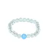 Pulseira de Cristal, Pulseira Simples Transparente de Círculo Único, Joia de Mão Fashion e Versátil, Presente para Melhor Amiga, Atacado de Joias, Pulseira de Cristal