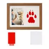 Marco de Fotos de Madera con Soporte de Exhibición para Huellas de Patas y Manos de Mascotas Transfronterizo 7 pulgadas Marco de Fotos con Huellas de Manos y Pies de Bebé para Mascotas DIY