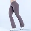 Calça de Yoga Flare Feminina, Cintura Alta, Levanta Bumbum, Bumbum em Formato de Pêssego, Calça de Ginástica, Sem Costuras Incômodas, Calça Esportiva Flare para Corrida Feminina, Fitness