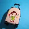 Maleta Infantil Estampada de Moda para Niños y Niñas, Diseño de Dibujos Animados, Equipaje de Mano de 18 Pulgadas con Ruedas Universales, Maleta con Candado de Contraseña para Viajes, Maleta de Trolley