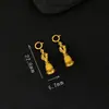 Banho Completo em Prata de Lei S925 com Ouro 24K, Acessórios de Joias DIY Banheados a Ouro Tradicionais, Pingente de Pulseira Trançada Clássico Vintage