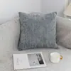 Funda de almohada de color liso para sala de estar cojín de sofá funda de almohada de cintura de oficina cojín trasero de mesita de noche cuadrado sin relleno