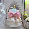 Ropa para Mascotas Primavera y Verano Nuevo Estilo Falda de Gasa Fluida Transpirable Teddy Bichón Perro y Gato Salida Tracción Delgada Protección Solar