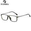 95908 Lentes Retro de Montura Completa para Hombre Disponibles Lentes de Potencia Combinan con Todo Gafas para Miopía Montura Adelgazante para Cara Grande Gafas Planas