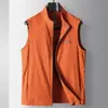 Chaleco Casual para Hombre 2025 Primavera y Otoño Cuello Alto Ligeramente Elástico Gama Alta Lujo Negocios Versión con Cremallera Color Sólido Chaqueta sin Mangas para Hombres Jóvenes y de Mediana Edad