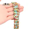 Acessórios de Pulseira Mais Vendidos Transfronteiriços Coloridos Marca de Mão Pedra Imperial Retangular Marca de Mão DIY Pedra Contas Soltas Fabricante Atacado