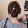 Horquilla de Nuevo Estilo 2026 con un Toque de Alta Gama, Pinza para el Cabello Grande de Perla para la Parte Posterior de la Cabeza, Accesorio para el Cabello Retro Estilo Melard
