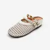 Sandalias Birkenstock de Moda sin Cierre para Mujer Verano 2026 Nuevos Zapatos Cerrados Versátiles Tejidos Huecos con Suela Gruesa
