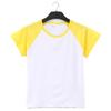 Camiseta infantil de manga corta modal raglán, camiseta publicitaria con logotipo, ropa de jardín de infantes, ropa de jardín, impresión de media manga, venta al por mayor