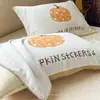 Toalla de Almohada de Gasa de Algodón Puro de Cuatro Capas Clase A, un Par de Toallas de Almohada de Dibujos Animados, Anti-Aceite, Nuevos Estilos de Protectores de Almohada para Todas las Estaciones