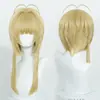 Cardcaptor Sakura Sakura Kinomoto Peruca Cos Kashiwabara Sakura Tomoyo Cardcaptor Sakura Peruca de Cabelo Curto com Franja