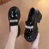Sapatos Mary Jane de Couro Populares para Mulheres 2026 Primavera Novo Estilo Sapatos Femininos que Aumentam a Altura Mocassins de Solado Grosso Sapatos de Salto Plataforma Sapatos de Solado Macio