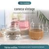Caneca de Vidro Retrô Suprimentos de Fábrica Offline Vidro de Borossilicato Alto Forma Tridimensional Caneca para Presente