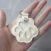 Chaveiro de Couro em Estoque para Armazenamento de Pelos de Gato e Animal de Estimação, Pingente Exquisito de Bolsa para Armazenamento de Pelos para Filhotes e Cães