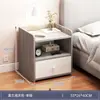 Mesita de Noche Pequeña para el Hogar Simple Moderna Estante de Almacenamiento para Mesita de Noche Armario de Almacenamiento con Cerradura Armario de Almacenamiento para Dormitorio de Alquiler