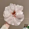 Goma para el pelo con estampado de leopardo marrón para otoño e invierno para mujer, scrunchie elegante y sofisticado para peinados de moño