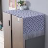 Tela Blanca de Encaje Sencilla para Cubrir Refrigerador Cubierta Antipolvo Cubierta Toalla Cubierta para Lavadora de Carga Frontal de Puerta Sencilla y Doble