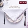 Jacquard de Poliéster Paño para la Boca Servilleta de Hotel Toalla Cuadrada Plegable Paño para Comida Occidental Flor Decorativa Paño para Limpiar Tazas Fábrica Outlet