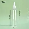 Em Estoque Atacado Frascos Transparentes de Apertar com Bico Pontudo Frascos de Apertar de Plástico PET Frascos Dispensadores de Tinta e Geleia Frascos de Plástico para Lubrificantes
