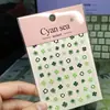 Fresco y Afortunado Trébol de Cuatro Hojas Concha Luz Pegatinas para Uñas Arte en Uñas En Stock 3D en Relieve CCD Botella de Agua Tableta