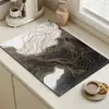 Tapete de Goma para Drenaje de Cocina, Tapete Protector de Mesa Aislante de Calor Sin Lavado, Tapete Drenante Absorbente de Agua, Aceite y Resistente a la Suciedad para Borde de Fregadero