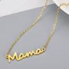 Collar con colgante de acero de titanio para el Día de la Madre, diseño de nicho, joyería transfronteriza para mujer