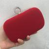 Clutch de comercio exterior de AliExpress, bolso de noche sencillo de franela, cabeza de anillo, cadena de diamantes, bolso de mujer con bolso cheongsam