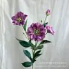 Flor de Navidad Artificial Doble Pétalo Transfronteriza Flor de Seda Flor de Conejo Palillo de Hierro Decoración del Hogar Arreglo Decoración de Boda Ramo de Flores Artificiales