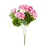 Flor de Begonia Artificial de Alta Venta en Amazon Flor Falsa Decoración de Boda Sala de Estar del Hogar Flor de Gerenio de Seda