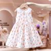 Vestido de Niña Verano Nuevo Vestido de Princesa para Niños Vestido Chaleco para Bebé Niña Ropa para Niños Falda Floral Moderna para Niña