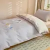 Nuevo modelo 2026 juego de tres piezas de algodón puro para dormitorios universitarios, sábana y funda de edredón 100% algodón, juego de ropa de cama para cama individual