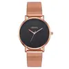 Explosiones de Comercio Exterior Moda Azul Aguja Ginebra Reloj para Hombre Reloj para Hombre Cuarzo Correa Milanesa Correa de Malla Hombre Procesamiento Personalización