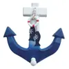 Estilo Oceano Mediterrâneo Madeira Criativo Novo 28cm Âncora de Navio Decoração de Parede Pingente Casa Bar Decoração de Parede