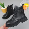 Botas para Niña 2025 Otoño Nuevas Botas para Niños Niños Botas Negras Cortas Suela Suave Botas Delgadas de Primavera y Otoño para Niños Niñas