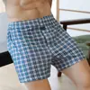 Calças de pijama de três pontos masculinas soltas Roupa interior masculina Calças Aro de algodão Calças boxer Calças boxer domésticas Calças grandes
