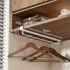 Gabinete de Balcón en Forma de U para el Hogar debajo de Colgador de Ropa sin Taladro Estante de Almacenamiento Dormitorio Multifuncional Colgador para Secar Ropa Íntima