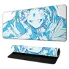 Alfombrilla de Ratón Sexy de Belleza Anime Tamaño Grande Borde Cerrado Pad para Laptop Goma Antideslizante Teclado Alfombrilla para Escritorio de Oficina