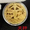 Medalhas comemorativas de metal de comércio exterior feitas de moedas comemorativas das doze constelações europeias e americanas moeda de ouro comemorativa em relevo tridimensional em estoque