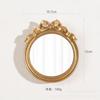 Estilo europeu bonito arco resina espelho sobremesa mesa decoração artesanato ornamentos fotografia adereços maquiagem pequeno espelho redondo