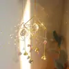 Pingente de sino de vento de cristal ins luz e sombra estilo floresta encantada presente de aniversário para melhor amiga apanhador de sonhos itens de decoração de quarto